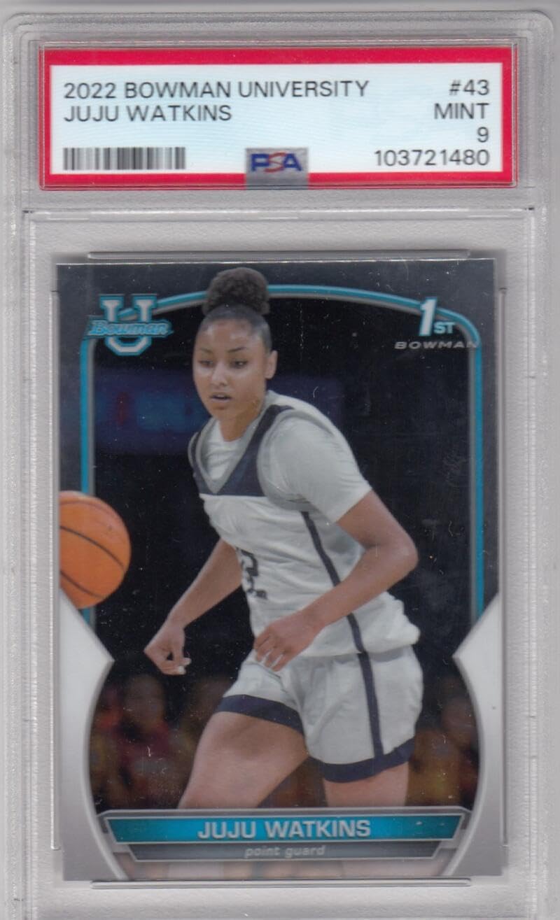 Basketball Trading Card 2022-23 Bowman University Chrome #43 JuJu Watkins 1st Bowman PSA 9 MINT