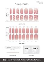 Vista 27 de ohora - Tiras de uñas de gel semicuradas (N Silver Chrome), blancas, metálicas, para cualquier lámpara de uñas UV/LED, larga duración, con 2