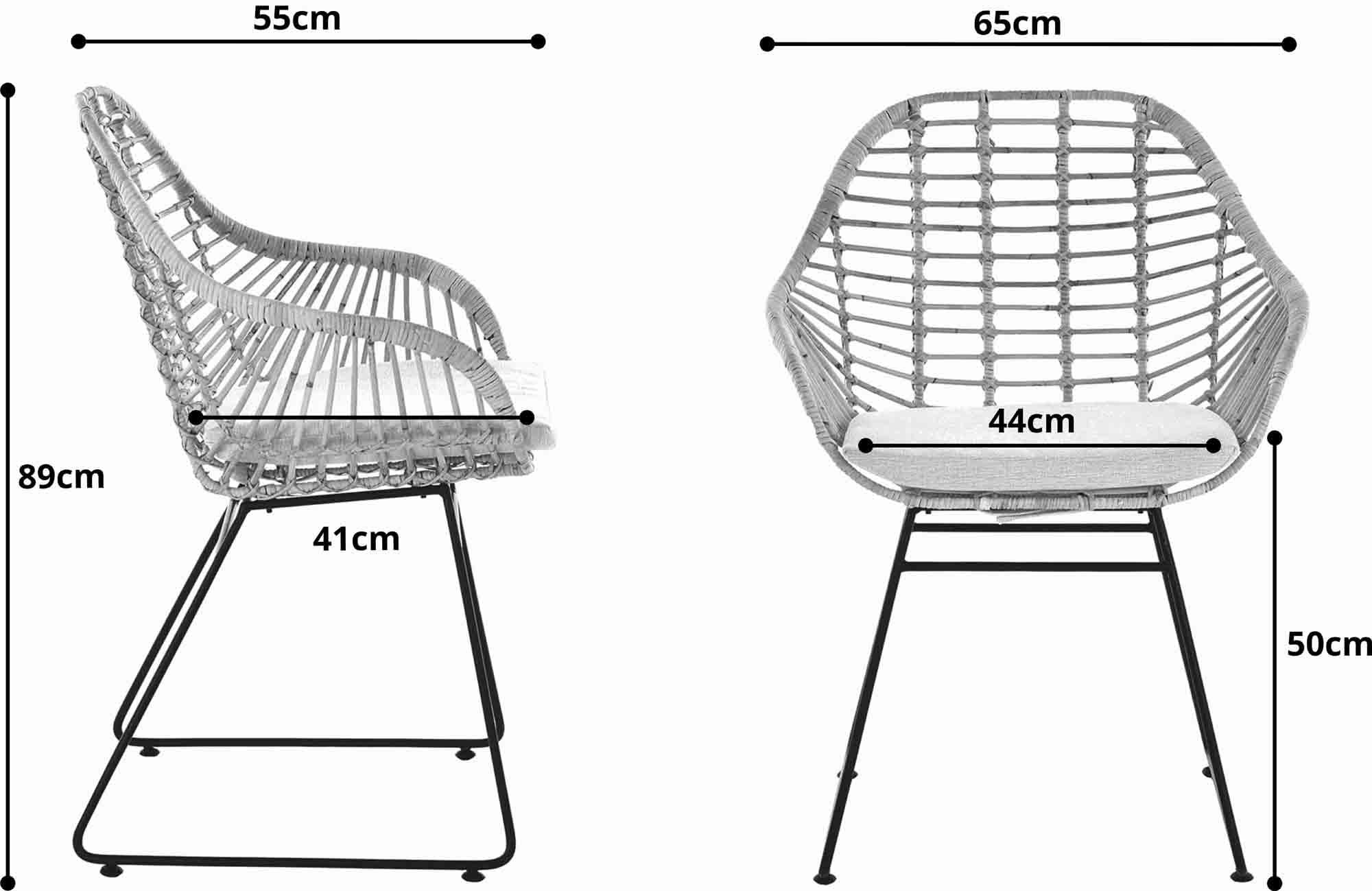 Wiszący fotel w stylu retro, rattanowy fotel klubowy, stelaż z żelaza, z podłokietnikami (naturalny z poduszkami)