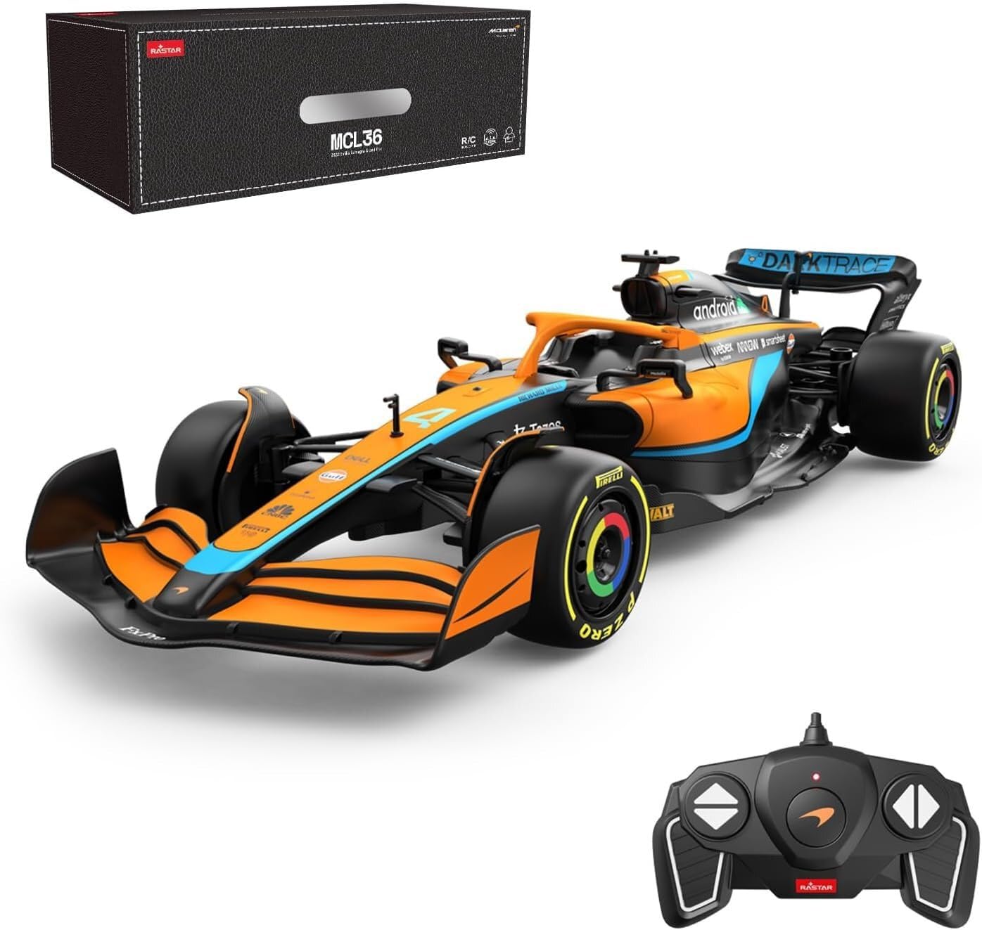 RASTAR - R/C 1:18 McLaren F1 MCL36 (93300) : Amazon.co.uk: Toys