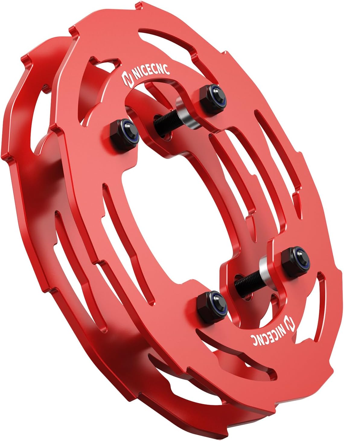 NICECNC Sprocket Guard Chain Cover Protector Compatible with Yamaha YFZ450R 2009 2010 2011 2012 2013-2023, YFZ450R SE 2009-2019 2020 2021 2022 2023, See Fitments Red