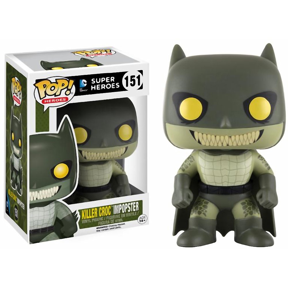 Funko Killer Croc Impopster (Walmart Exc) Pop Heroes Vinyl Figure & 1 Compatible Graphic Protector Bundle (11994 - B)