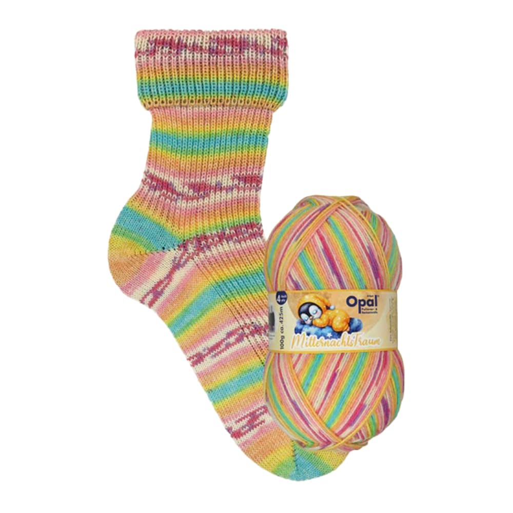 - O pal 4ply Sock Yarn Mitternachtstraum Collection, 75% Wool 25% Polyamide Space Dyed Colourful Yarn for Knitting&Crocheting 100g/3.53oz (#11646)