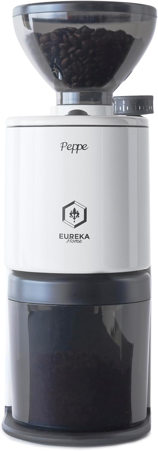 Eureka Peppe Coffee Grinder, White