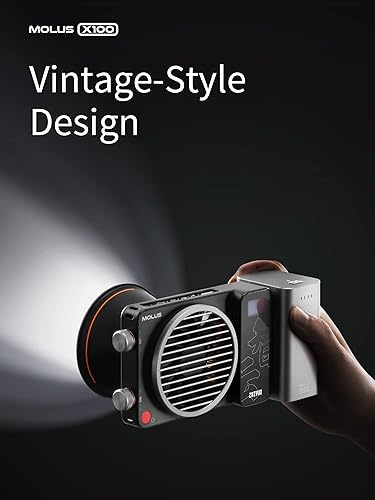 Miniatura 5 de Zhiyun MOLUS X100 100w COB Led luz de video, CRI 95+ TLCI 97+, 2700K-6500K luz de video bicolor con control de aplicación Bluetooth Iluminación