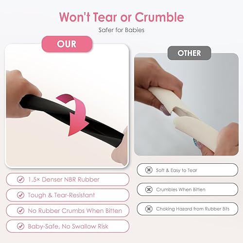 Miniatura 4 de Protectores de esquinas y bordes a prueba de bebés (borde de 16.5 pies + 8 esquinas), protector de borde de espuma de goma suave con cintas