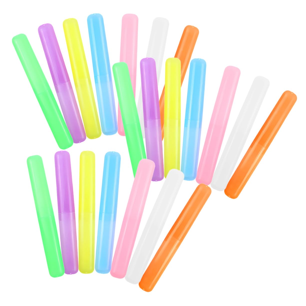 Alipis 105piezas Estuches para Cepillos De Dientes Contenedores De Viaje Transparente para Camping y Uso Diario Funda De Viaje para Cepillo y Pasta Compactos y Livianos