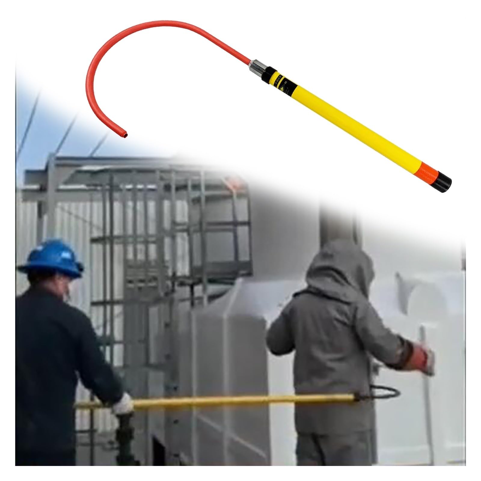 Gancho de rescate aislado para evitar accidentes por electrocución