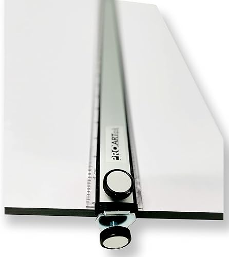 Miniatura 5 de Proartek Drafting PK00015 Modelo PXB24 - Tablero de dibujo portátil de 18 x 24 pulgadas serie PXB recto paralelo de aluminio ajustable asa de