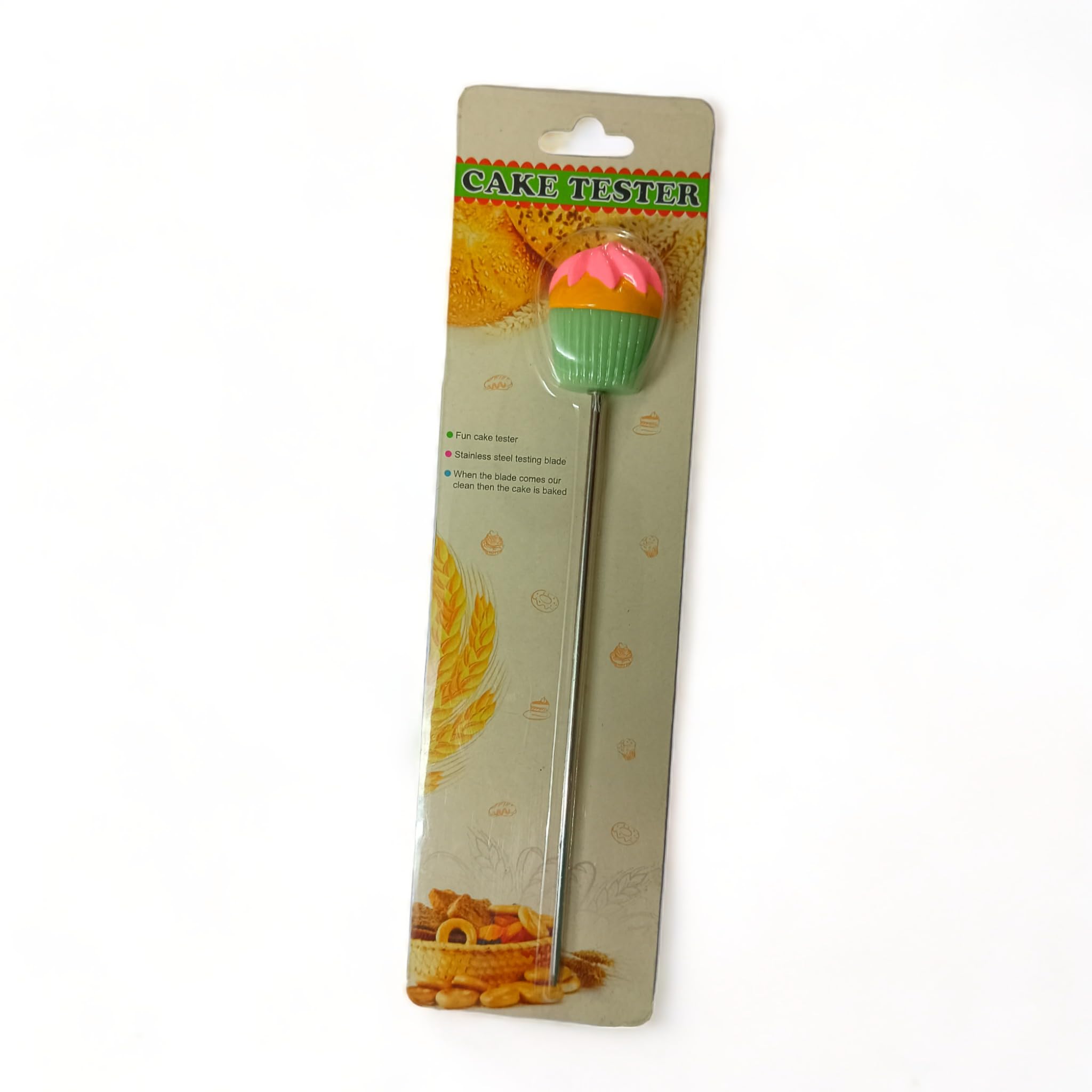 EXCEL ENTERPRISES Cake Tester Needles Stainless Steel Cake Tester Probe Cup Cake Shape Bread,Cake,Cup Cake, Cookies Test Pin Baking Tool-image-36