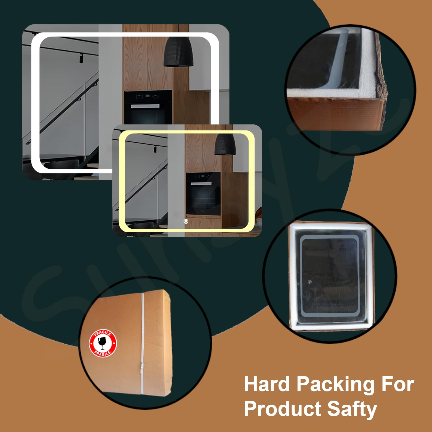 LED Mirror Safe Packaging