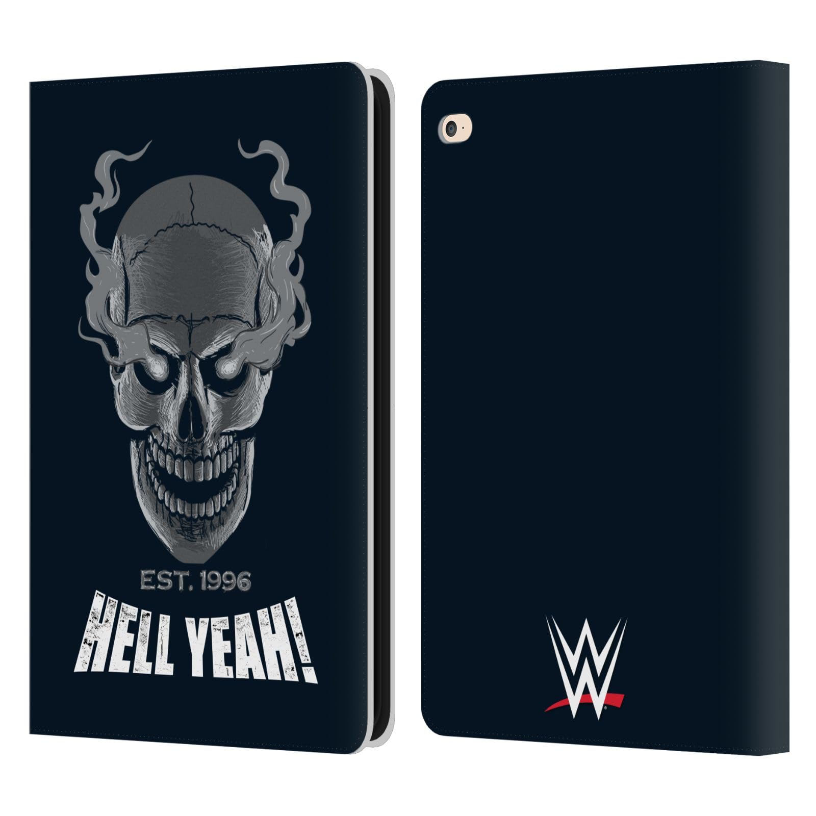 Head Case Designs Officially Licensed WWE Hell Yeah Stone Cold Steve Austin Leather Book Wallet Case Cover Compatible with Apple iPad Air 2 (2014)