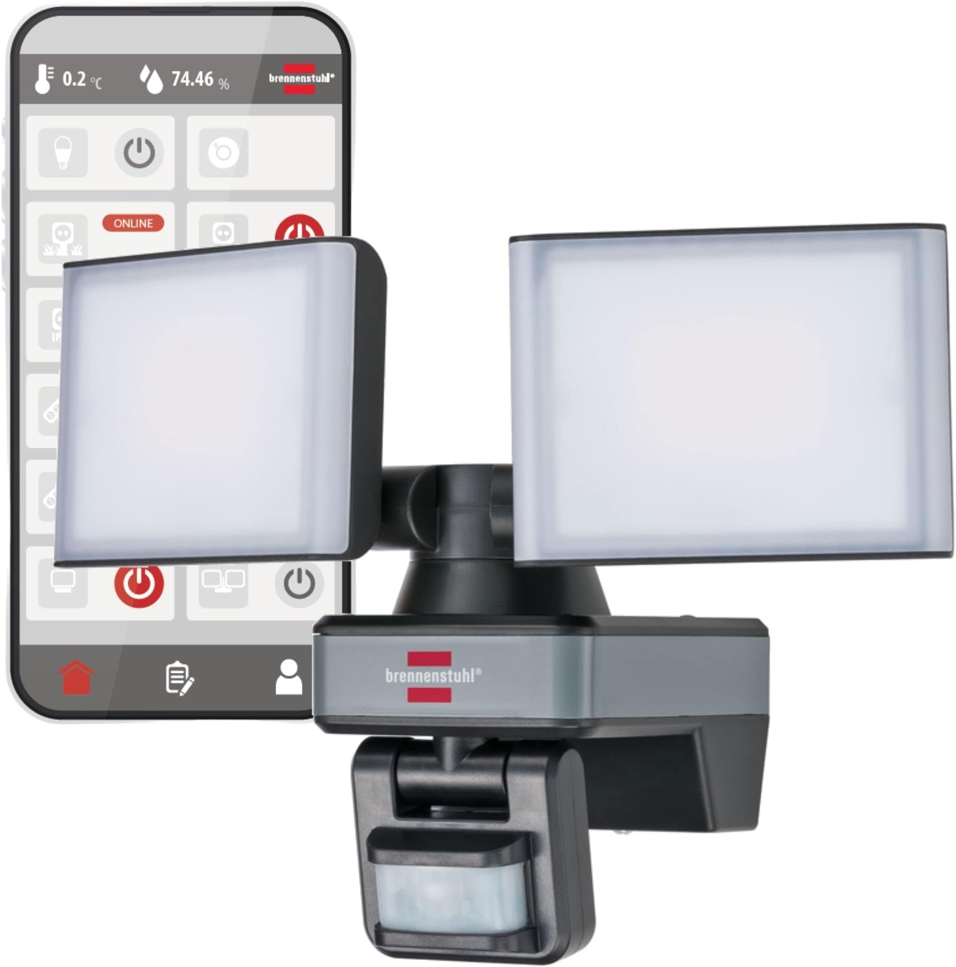 Steinel V2 Proiettore LED XLED PRO S, Antracite, 19,3 W, sensore di