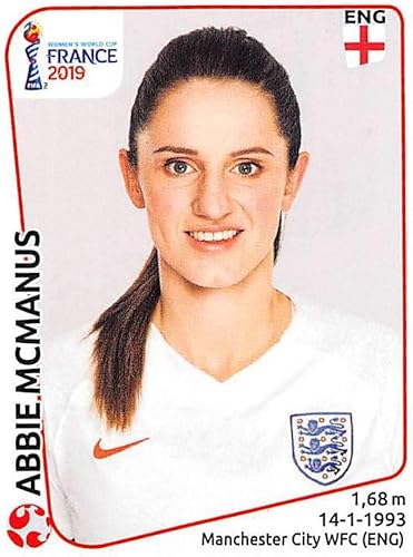 2019 Panini FIFA Women's World Cup France Album Stickers (Individual Sticker Only) Soccer #257 Abbie McManus England 2 Inch by 2 1/2 Inch