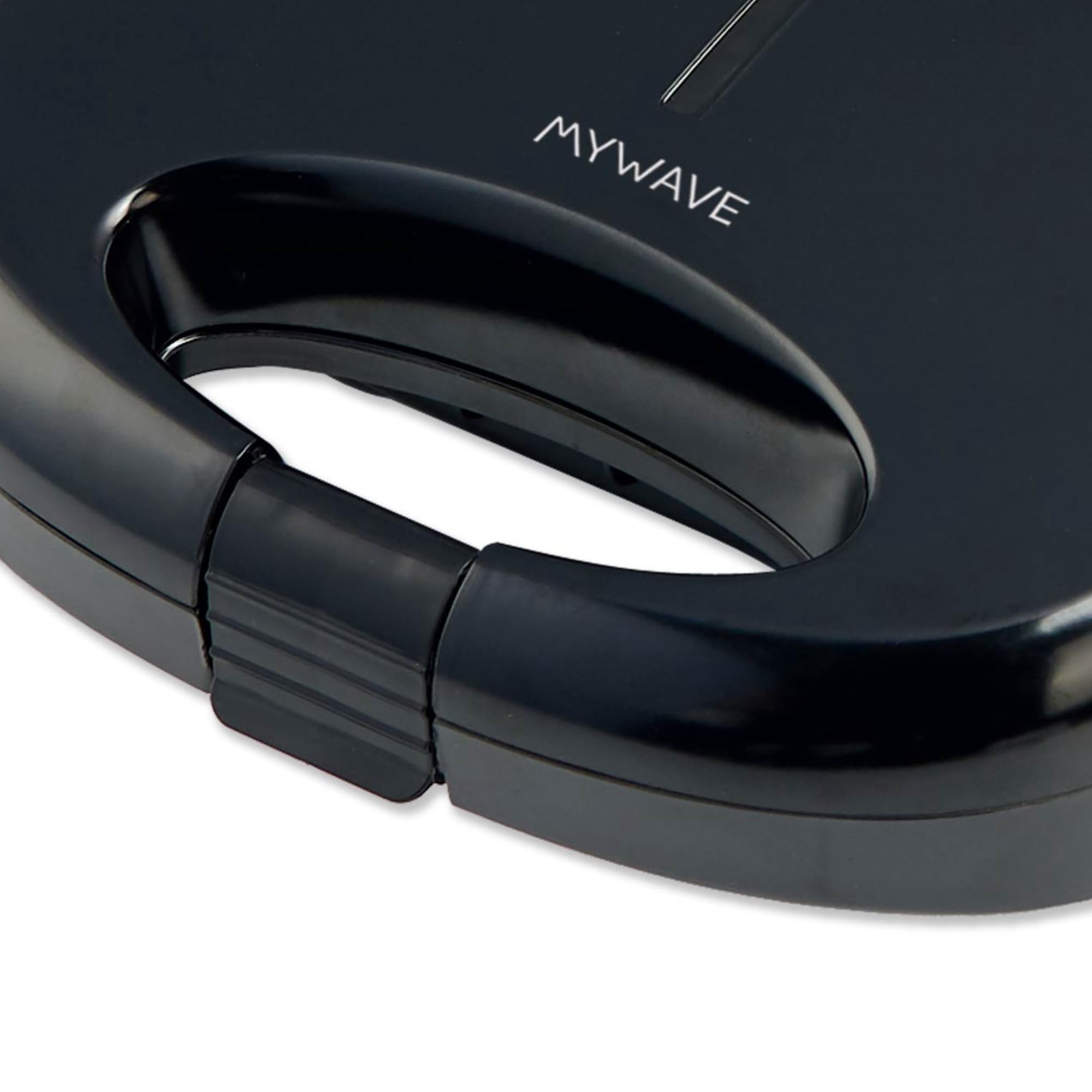 My Wave - Sandwichera - Potencia de 750W - Para Todo Tipo de Alimentos - Apertura de 90º - Parrilla Eléctrica con Placas Antiadherentes - Medidas: 22,5 x 14 cm- Negro