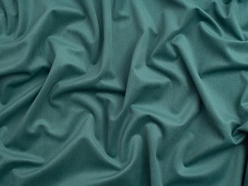 Minerva Core Range Teal Dutch Velvet Fabric for Dressmaking, Upholstery & Bag Making - 150cm Wide - per metre