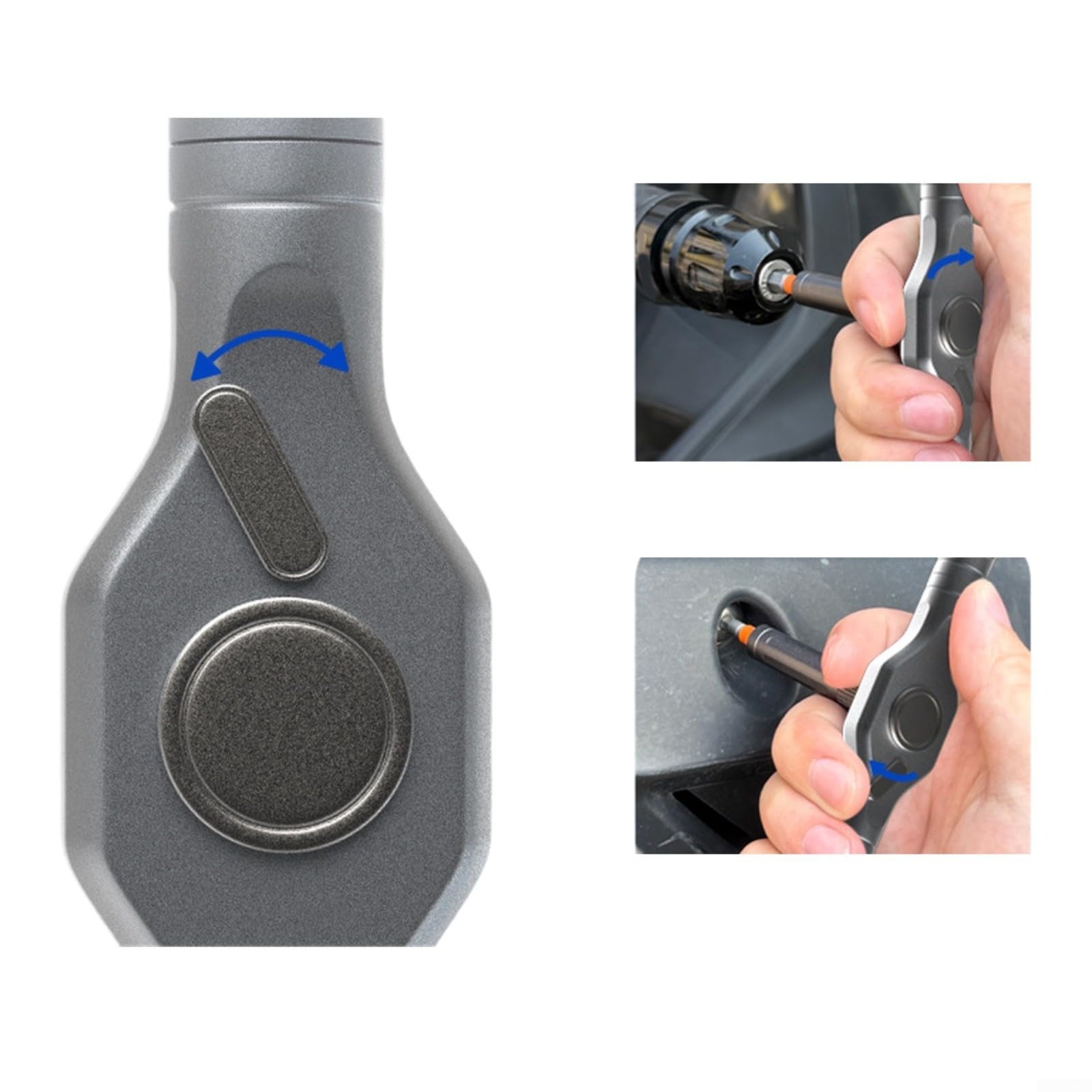 Juego de 62 llaves de vaso de acero al cromo vanadio para destornillador eléctrico y neumático, juego de herramientas robusto para reparaciones de automóviles y bricolaje con caja de almacenamiento(B)