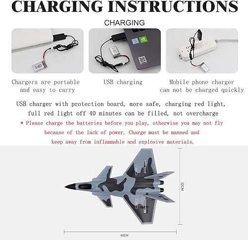 Miniatura 8 de Helicóptero modelo J20 RC, 2.4G RC 4CH modelo de avión de juguete, avión de combate giroscopio de 6 ejes, avión de avión eléctrico para niños regalo