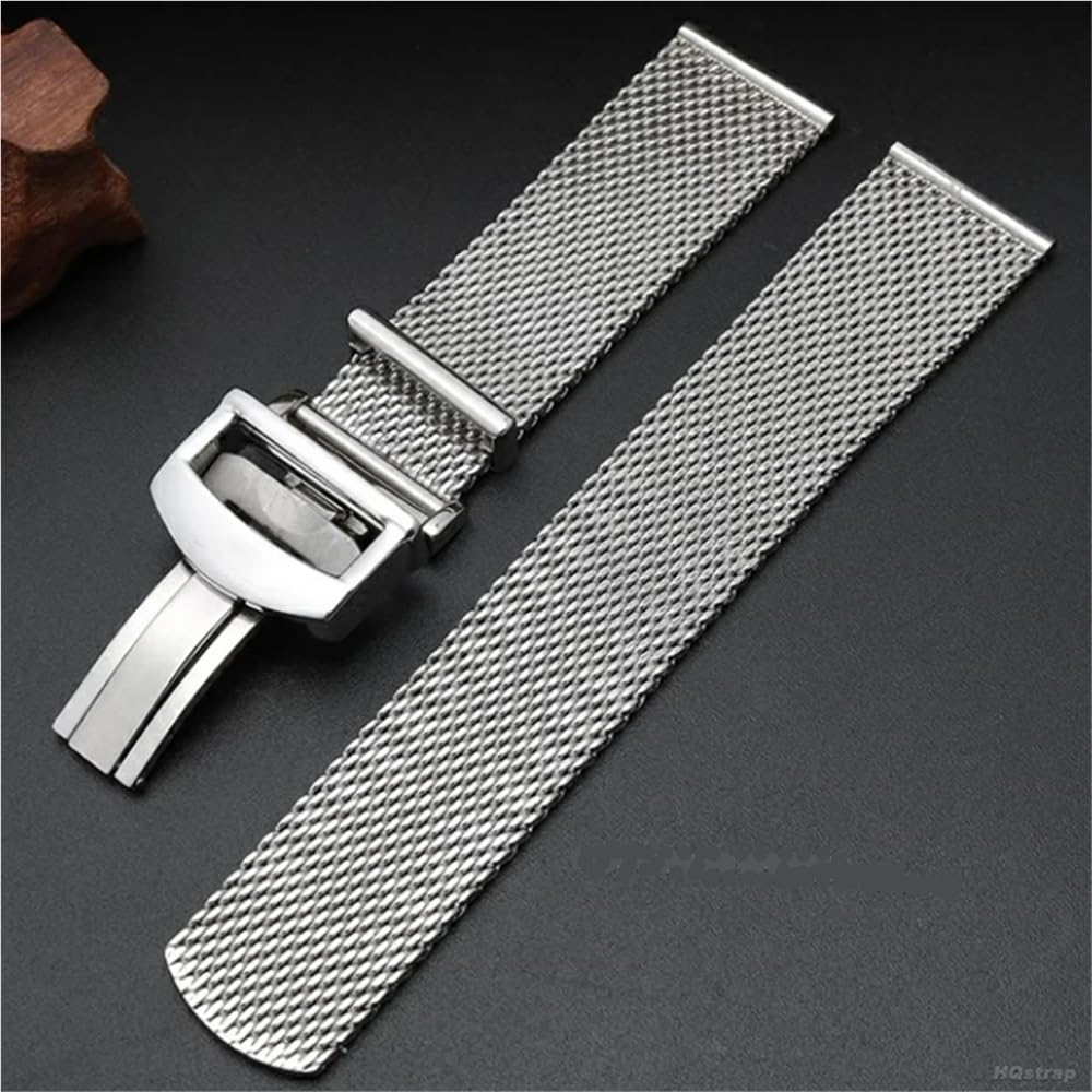 Cinturino in maglia milanese in acciaio inossidabile da 20/22 mm adatto for IWC