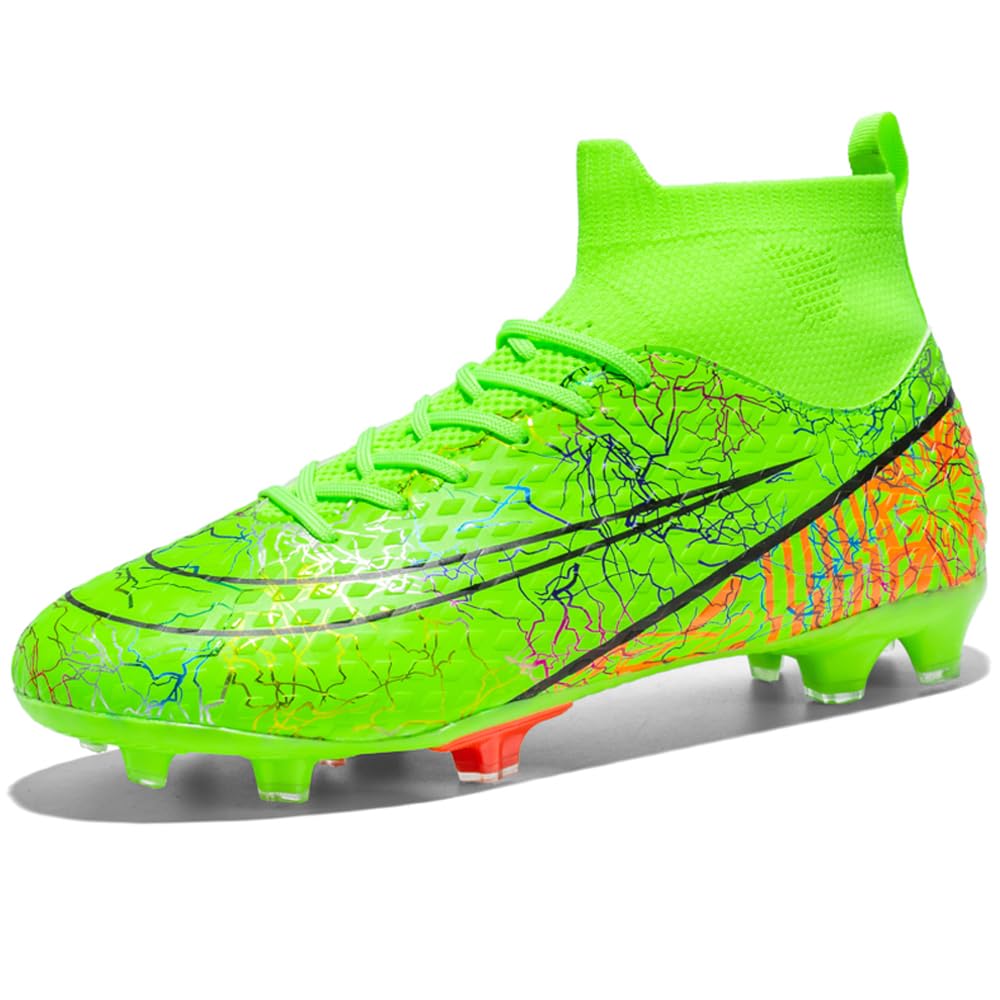 VTASQ Chaussures De Football Homme - Crampons Caoutchouc Antidérapants - Sport Extérieur