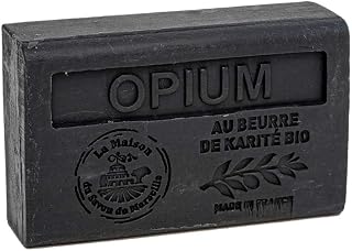 Maison Du Savon De Marseille - French Soap Made with Organic Shea Butter - Opium Fragrance - 125 Gram Bar