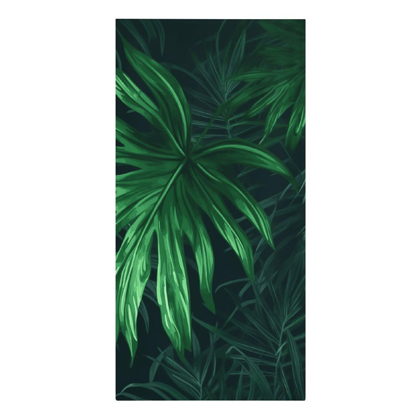 QMNLKH Green Tropical Jungle Plant Beach Towel for Women, Large Microfiber Pool Towel for Men, Absorbent Swim Towels for Home, Lightweight Bath Towels for Camping, Yoga, 30.3"x61.4"