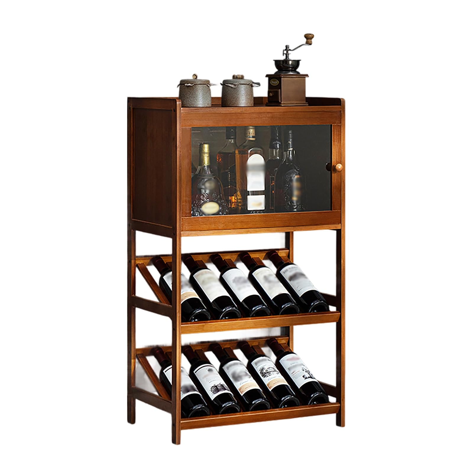 Armoire à vin haute avec casier élégant pour cuisine