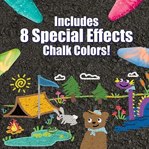 Crayola Ultimate Washable Chalk Collection (64ct), Bulk Outdoor Sidewalk Chalk for Kids, Outdoor Activities & Spring Crafts, Gifts for Kids - 5