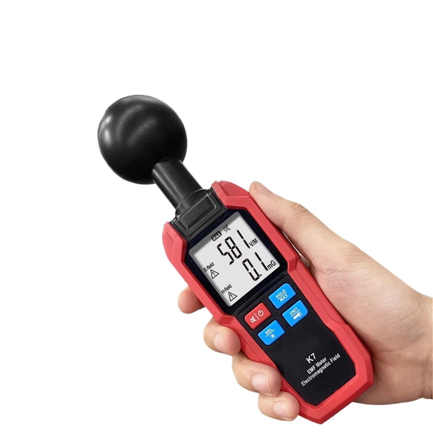 EMF Detector, EMF Meter Professional Electromagnetic Field Radiation Detector Handheld Radiator Electric Magnetic Dosimeter Geiger Test,emf Reader