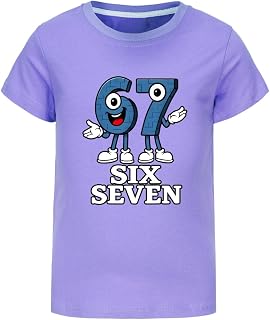 Dzieci 6 7 Steal a Brainrot nadruk 3D T-shirt kreskówka sześć siedem gra chłopcy dziewczęta krótki rękaw zabawna bluza na co dzień młodzieżowa koszulka topy