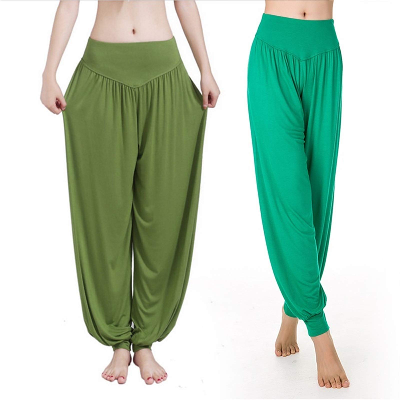 Pantalones De Yoga De Pierna Ancha Mujeres Sueltas Pantalones Largos Pantalones De Yoga Danza Suave Pantalones De Hogar Pantalones De Yoga