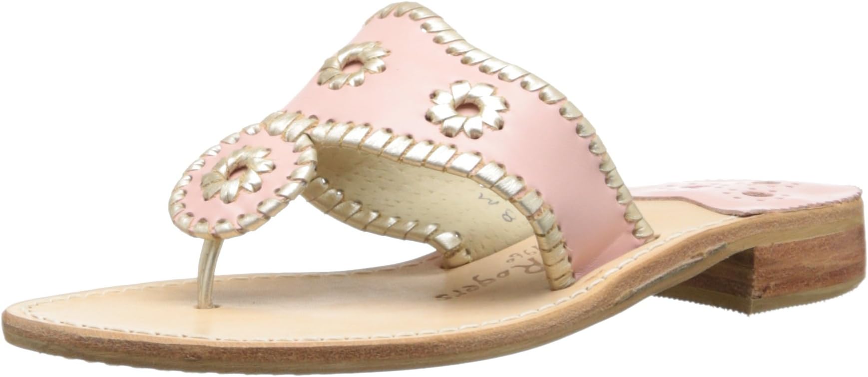 Jack Rogers Women's Palm Beach Platinum Flat Thong