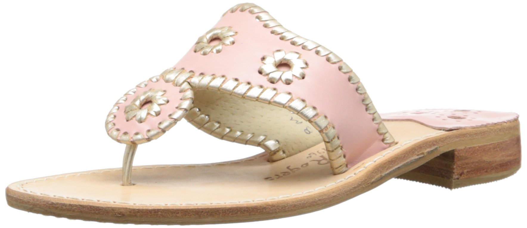 Jack Rogers Women's Palm Beach Platinum Flat Thong