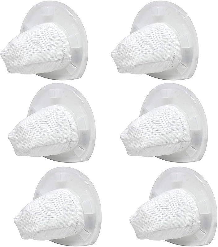 Paquete de 6 filtros de repuesto compatibles con aspiradora de mano inalámbrica Black & Decker VF110 Dustbuster CHV1410L CHV9610 CHV1210 CHV1510 CHV1410 CHV1410B BDH2000L, 90558113-01