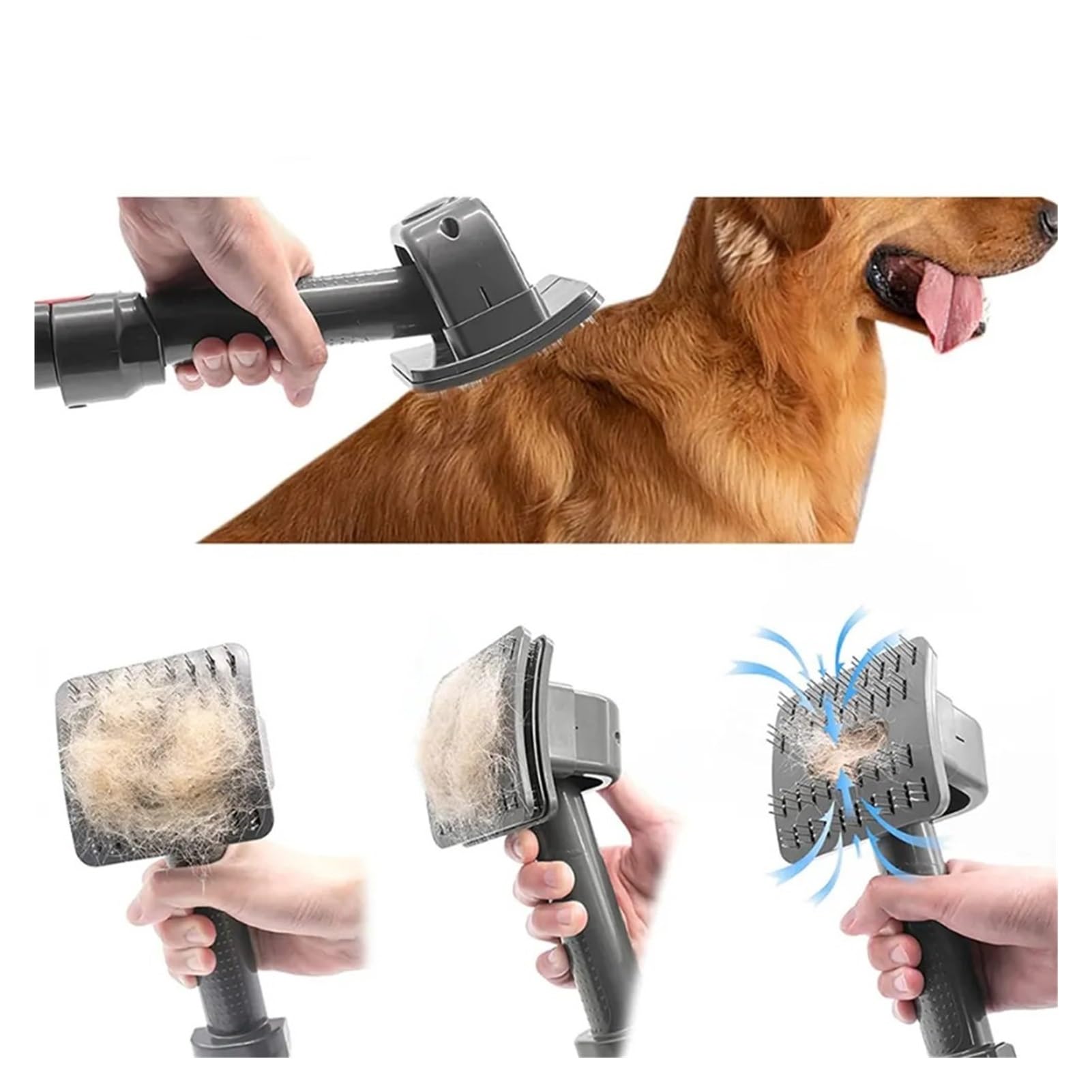 Spazzola for animali domestici compatibile con V8 V7 V10 V11 spazzola for animali domestici pulsante di blocco grilletto cane gatto spazzola for peli di animali domestici aspirapolvere parti di