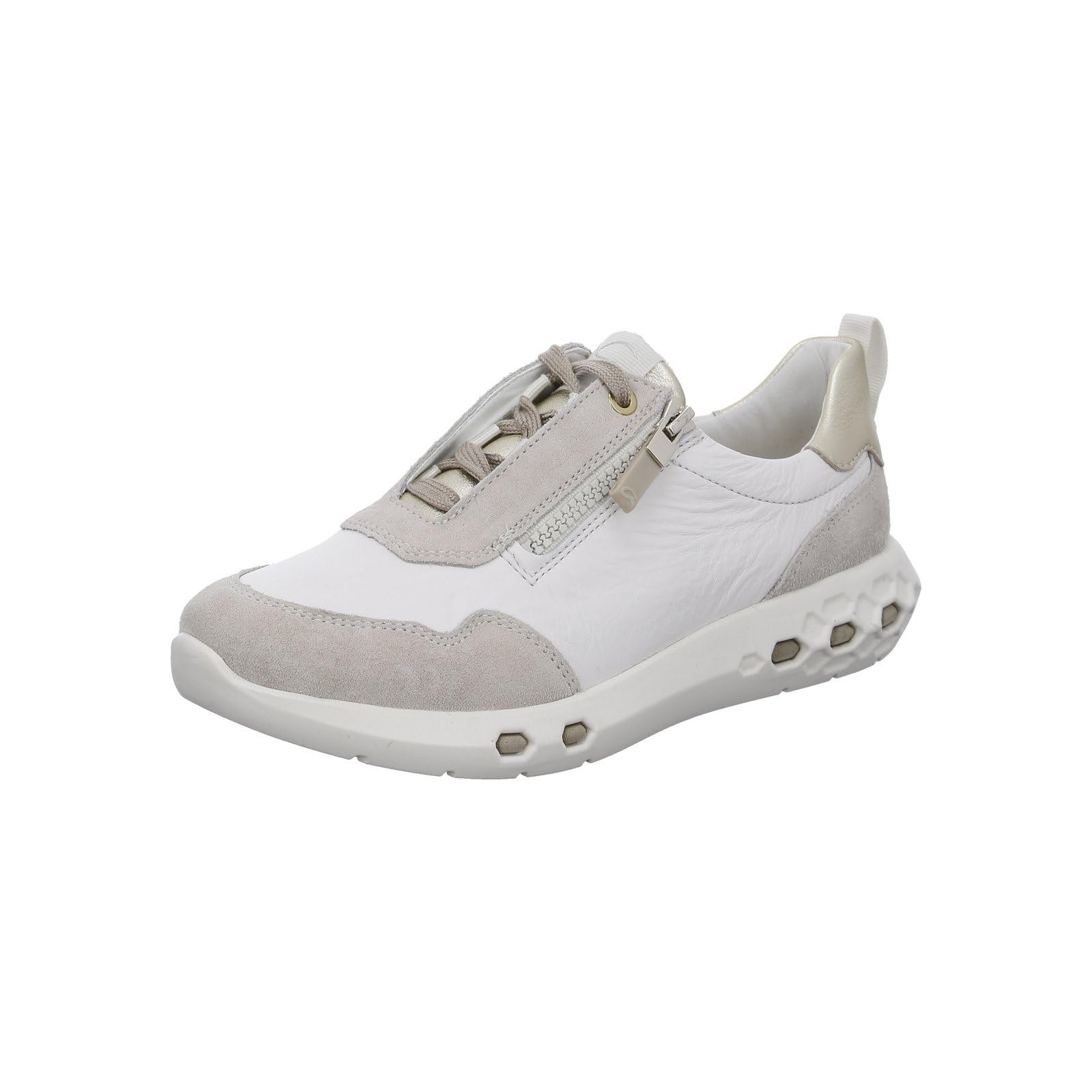 ARA Women's Jumper Trainers, Shell Cream Platinum, 38.5 EU Weit