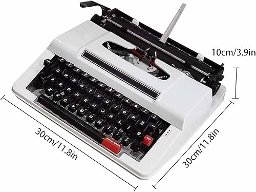 Miniatura 5 de Máquina de escribir a la antigua, clásica nostalgia portátil retro máquina de escribir manual, perfecta para escribir novelas en cualquier lugar,