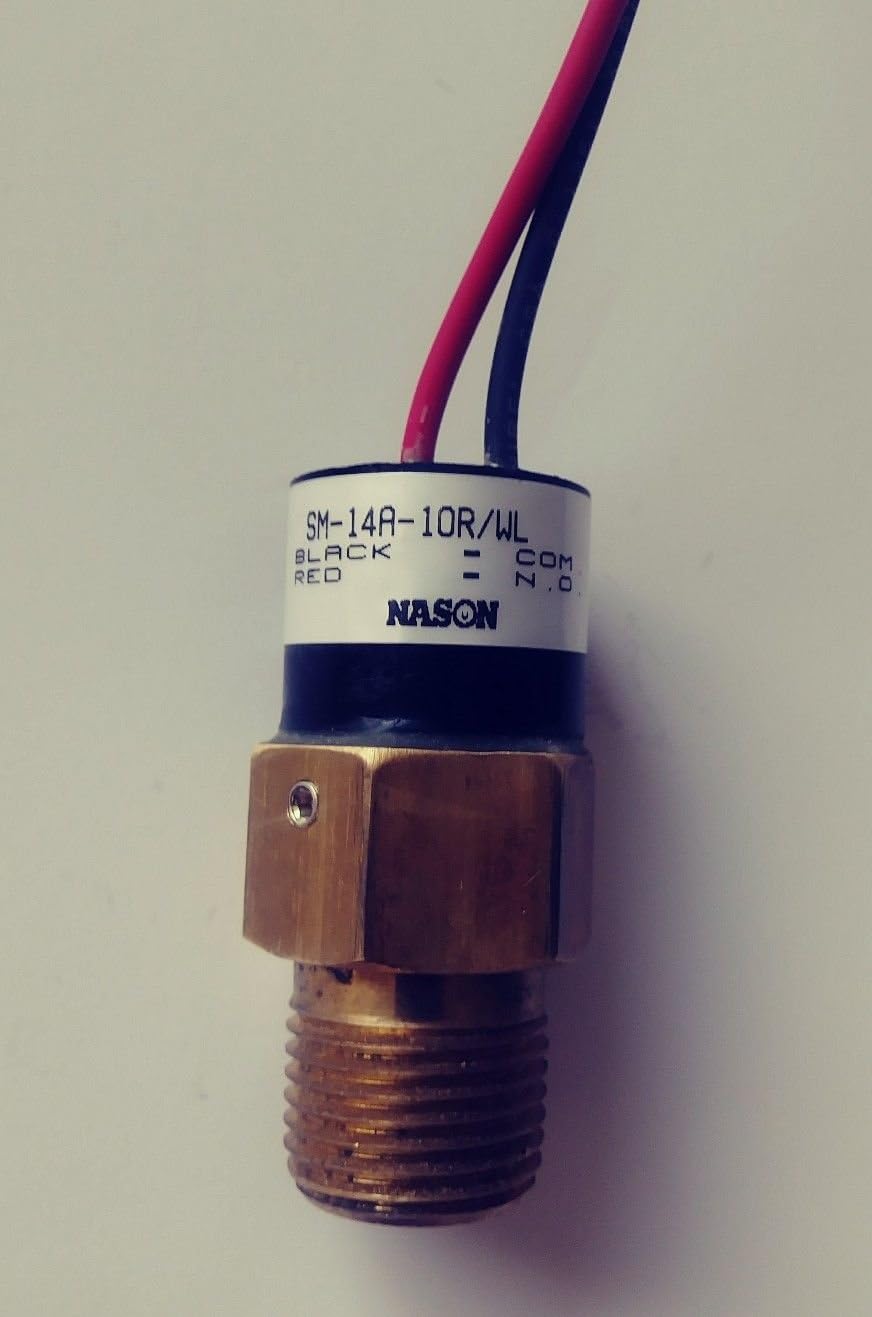 Nason, Pressure Switch, sm14a10r/wl NEWMAR 3/4". 18" Wire Lead. 12v Industrial