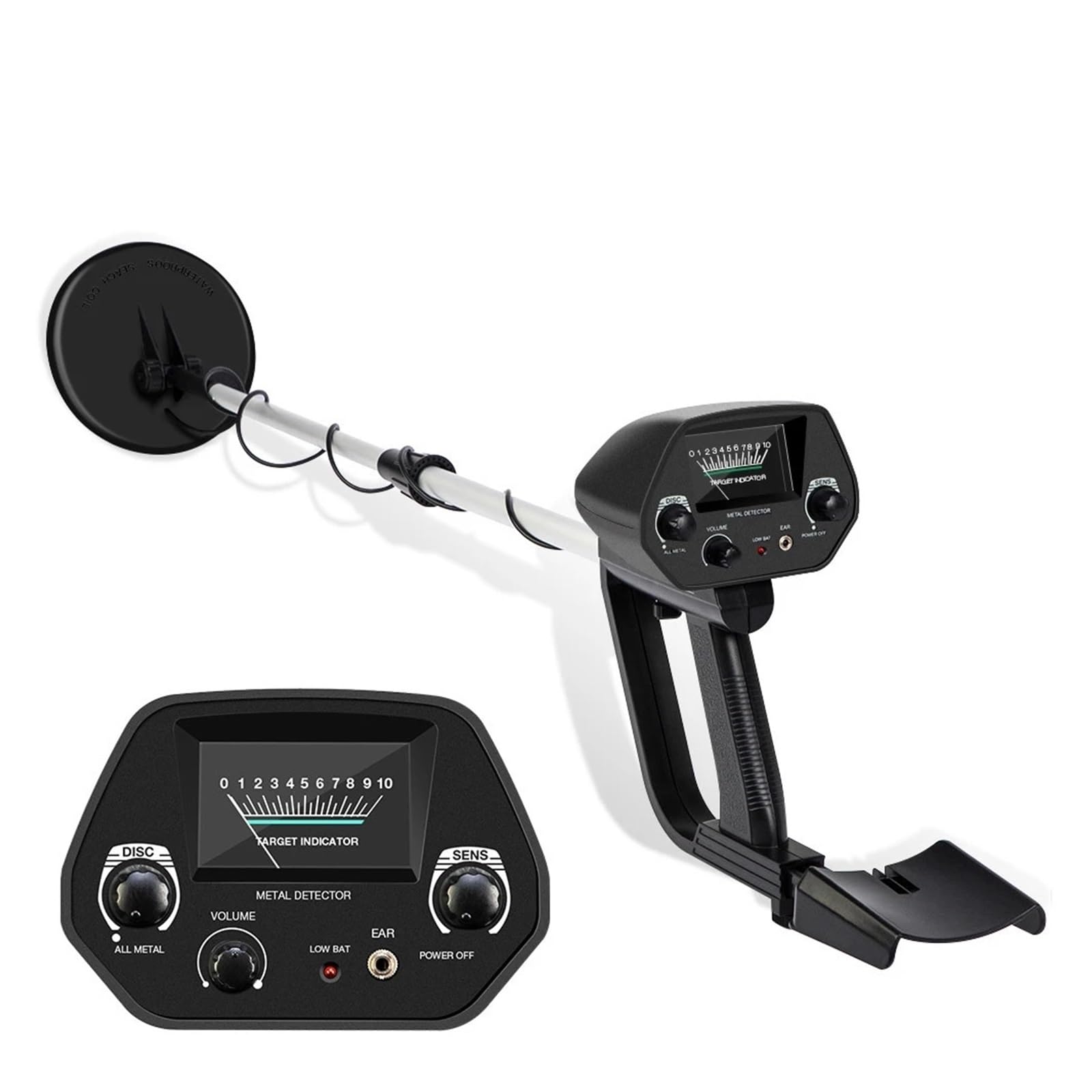 Cfwwsaq 1 Metal Detector, Handheld Metal Detector Md 4030 Underground Metal Detector Gold Detector Treasure Hunter Tracker Seeker Metal Circuit Detect(1)