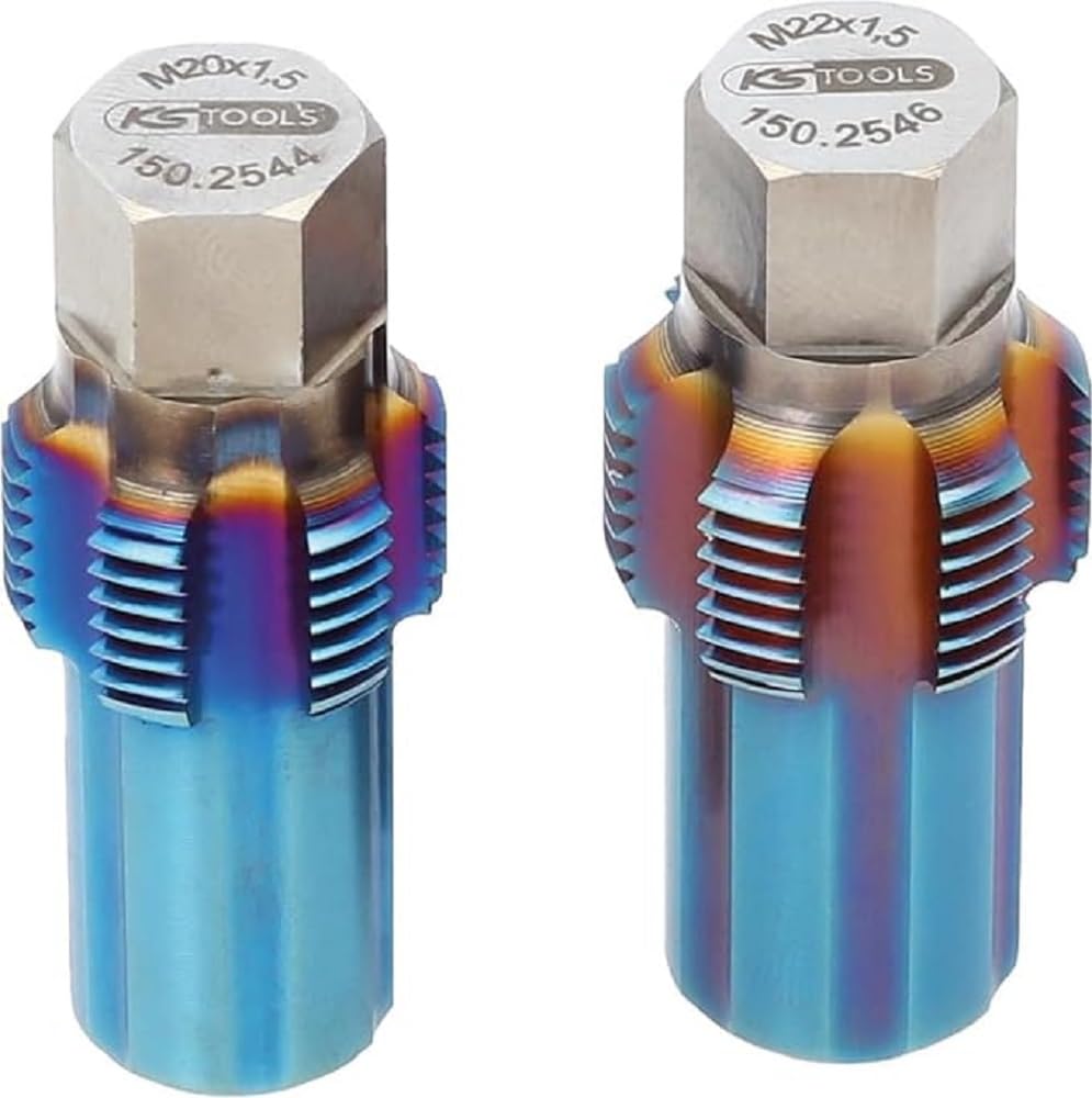 KS Tools 150.2540 Lot de 2 tarauds et boulons de guidage pour capteurs