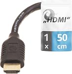 Valonic Courte HDMI câble - 20cm, 4k, Complet HD, ARC, haute vitesse, Ultra HD, éthernet - pour TV, PS4, Xbox, 30 AWG, noir