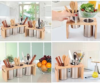 Amazon｜箸立て カトラリースタンド カトラリーホルダー18-8