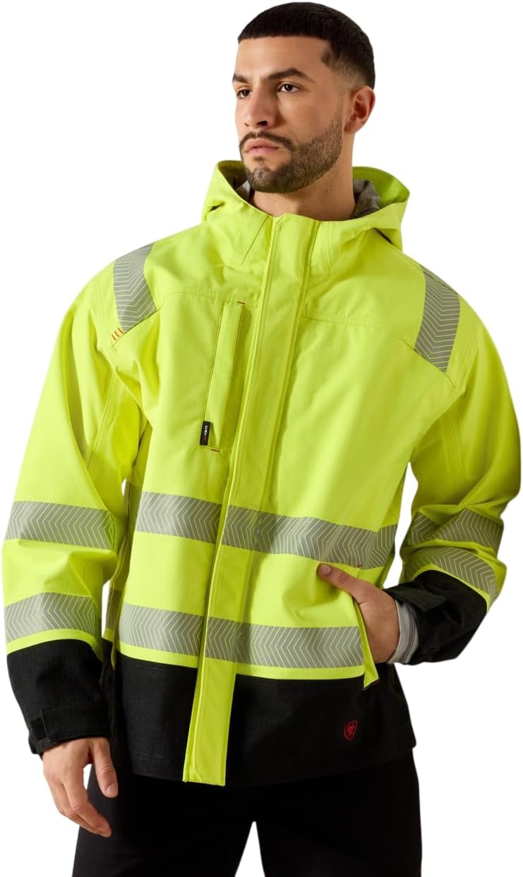 Ariat FR Hi-Vis Hooded Waterproof Jacket