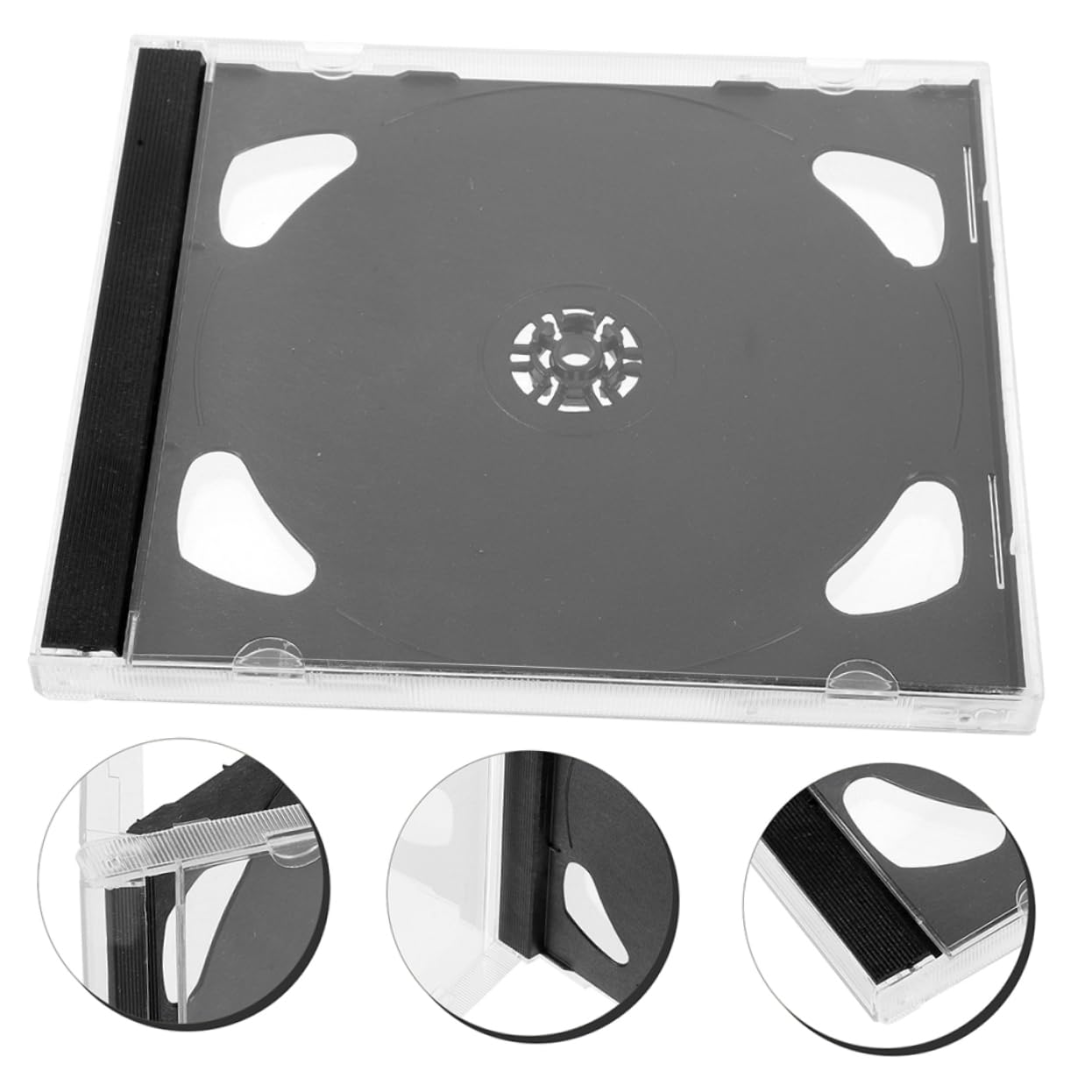 KOMBIUDA 8pezzi Custodia Trasparente Per Cd Supporto Per Dvd Scatola Riutilizzabile Per Cd e Dvd Organizer Leggero e Compatto Per Dischi Protezione Da Graffi e Urti