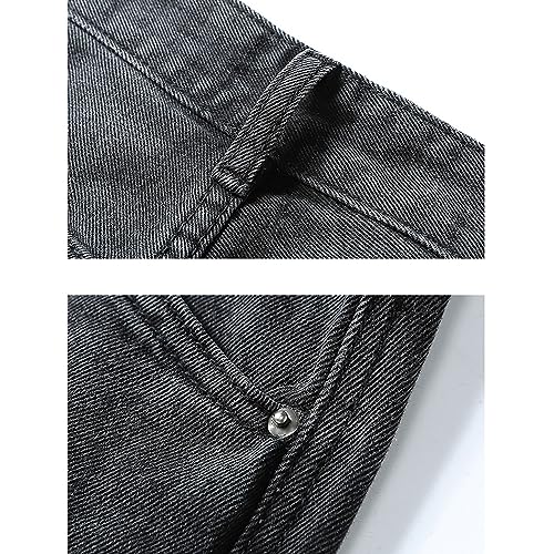 Grands pantalons de travail droite denim homme décontracté - 2