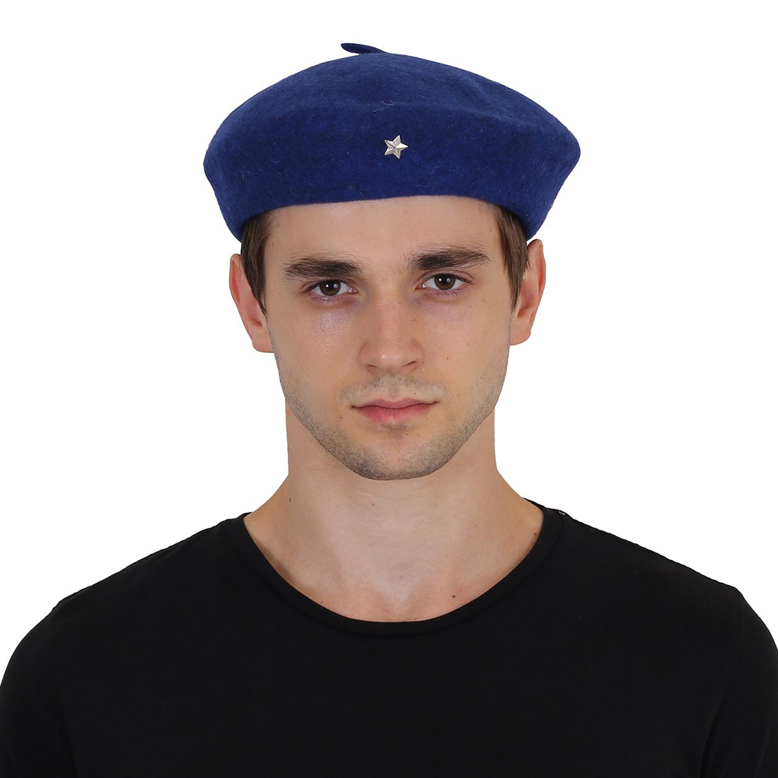 Goodluck French Beret Cap, Army Style Woolen Beret Cap