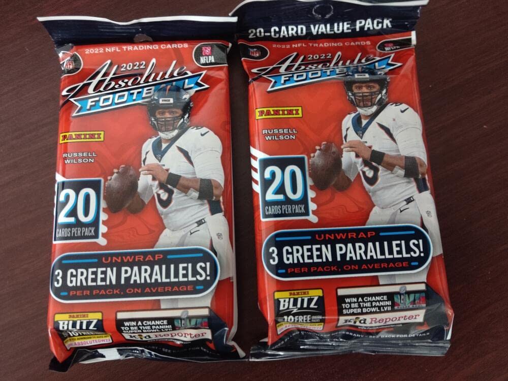 Amazon.com: 2022 Panini Absolute NFL Football Factory Sealed Cello