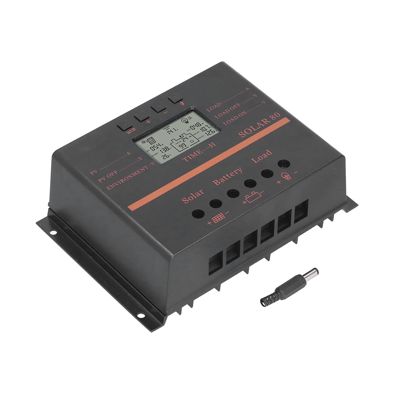 Kontroler ładowania Słonecznego PWM 80A Fotowoltaika Dużej Mocy do Użytku Domowego 12 V/24 V Lekka Konstrukcja z Wyświetlaczem LCD