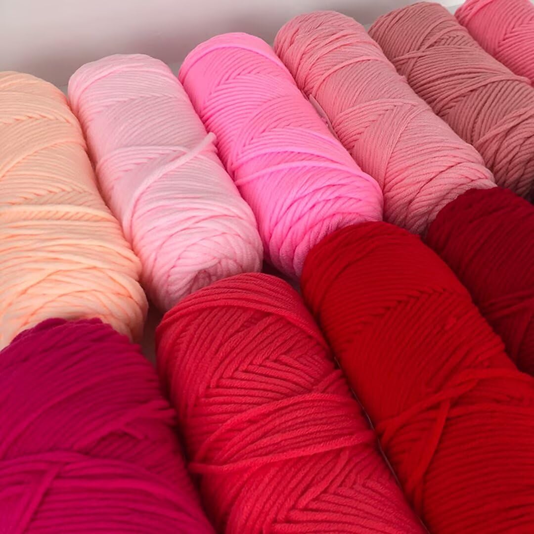 Gruba przędza szenilowa, 100 g motków przędzy dziewiarskiej, 8 nitek nici, grubość 3 mm, 110-130 m na kłębek(12 Rollsred Pink,100g/roll)