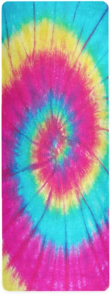 ALAZA Divertida estera de yoga de piña en la playa del océano, antideslizante, esterilla de ejercicio para yoga, pilates y ejercicios de suelo